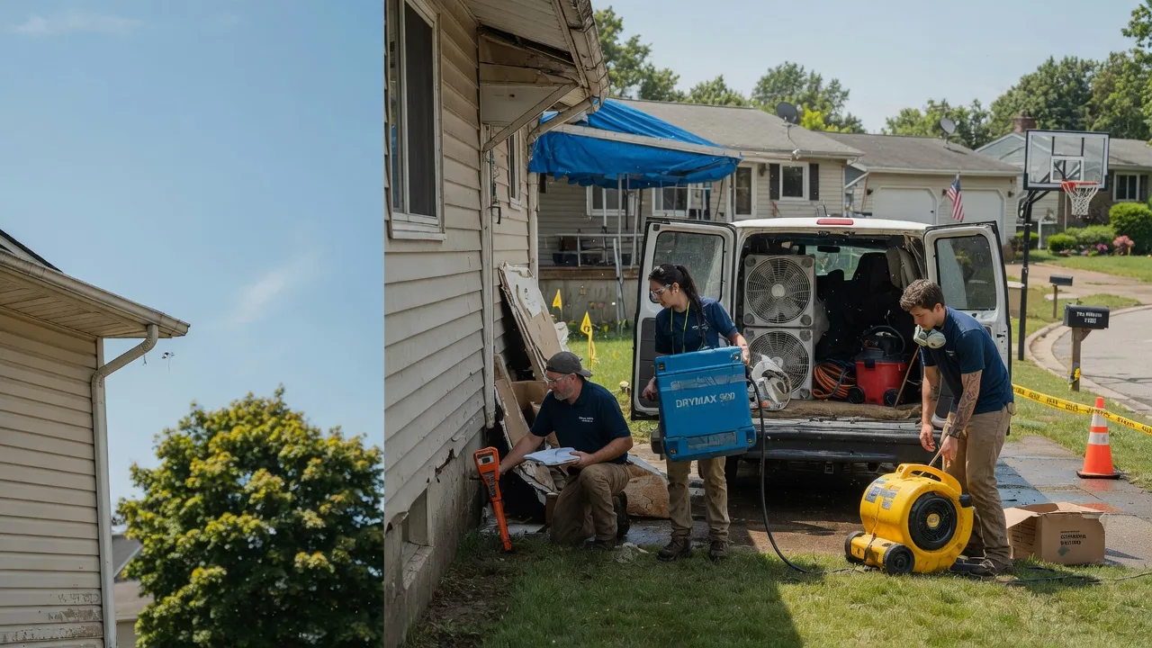 Ceiling Leak Cleanup in Vanlue, OH near me