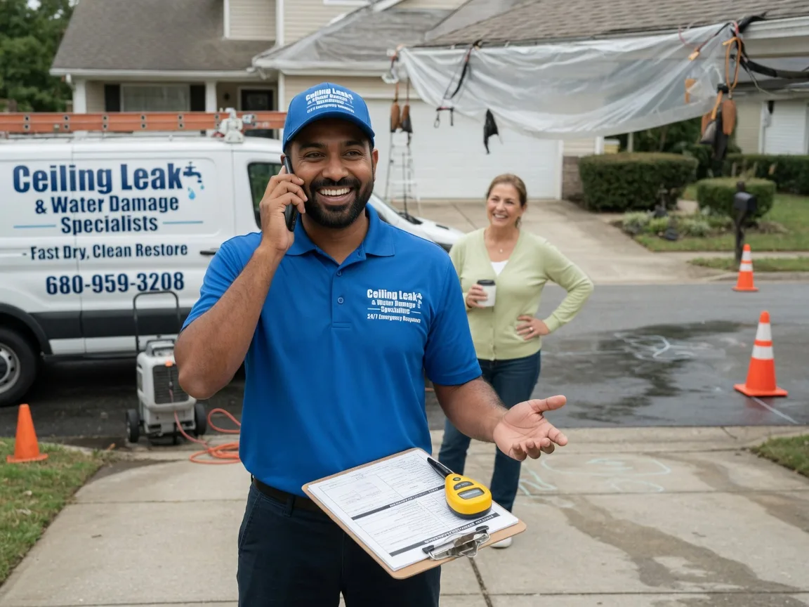 Ceiling Leak Cleanup Vanlue, OH FAQs